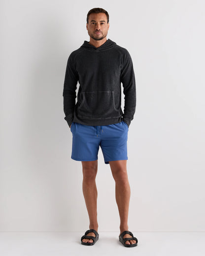 100% Organic Cotton Terry Towel Pullover Hoodie - S / Deep Navy