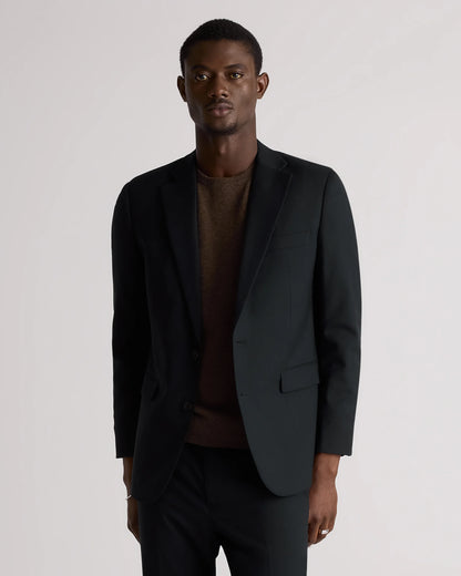 Stretch Wool Blazer - S / Grey Melange