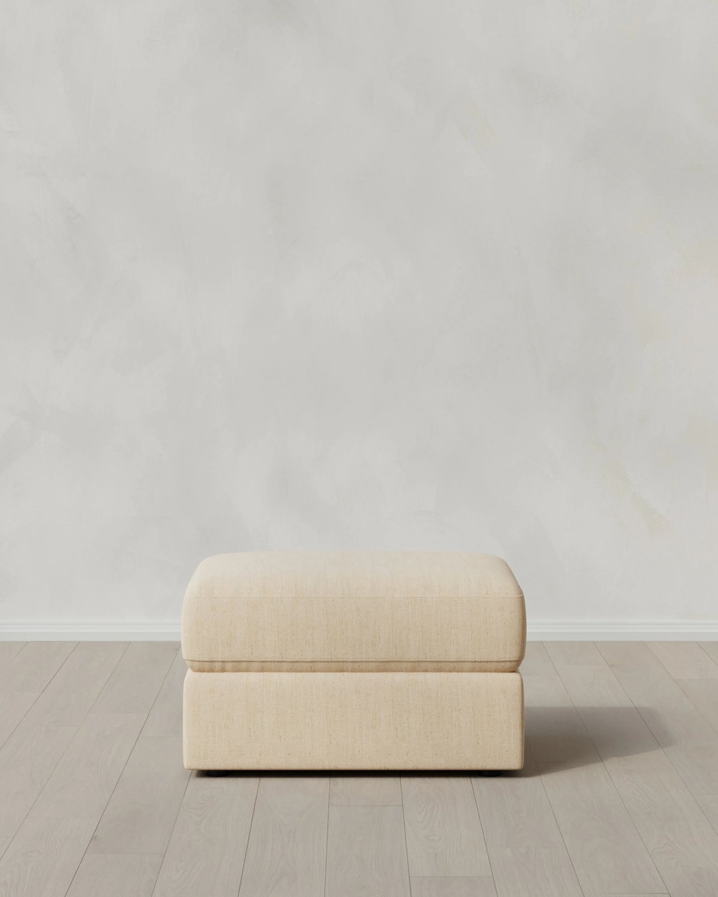 Ashford Deep Seat Ottoman in Performance Chenille Linen Blend - One Size / Sorrell