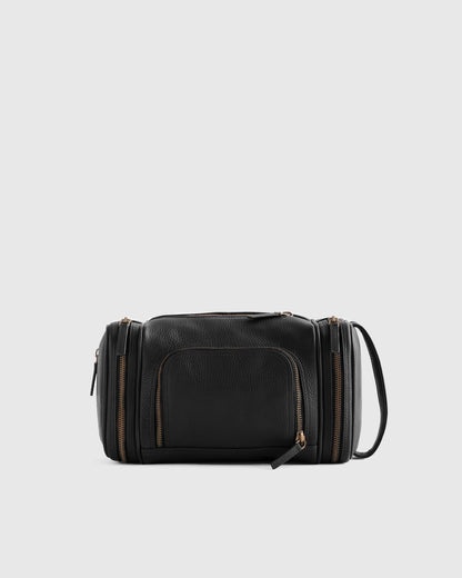 Nappa Leather Toiletry Bag - One Size / Black