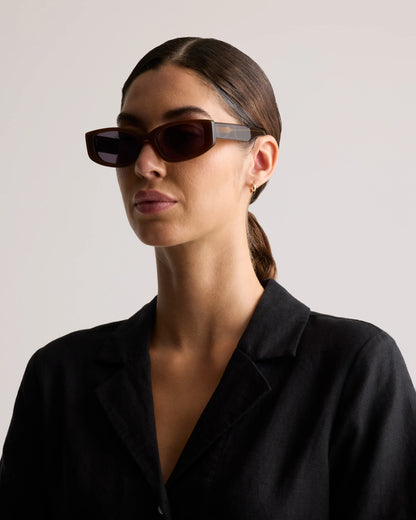 Granada Polarized Acetate Sunglasses - One Size / Cream with Grey lens