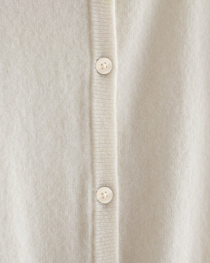 Washable Cashmere Cardigan - 6 / Heather Grey