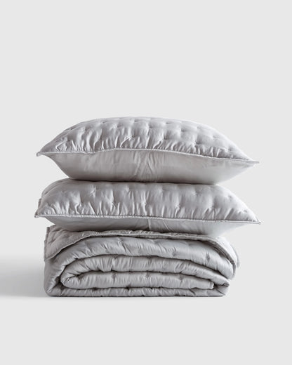 Bamboo Dream Quilt Set - Twin / Sage