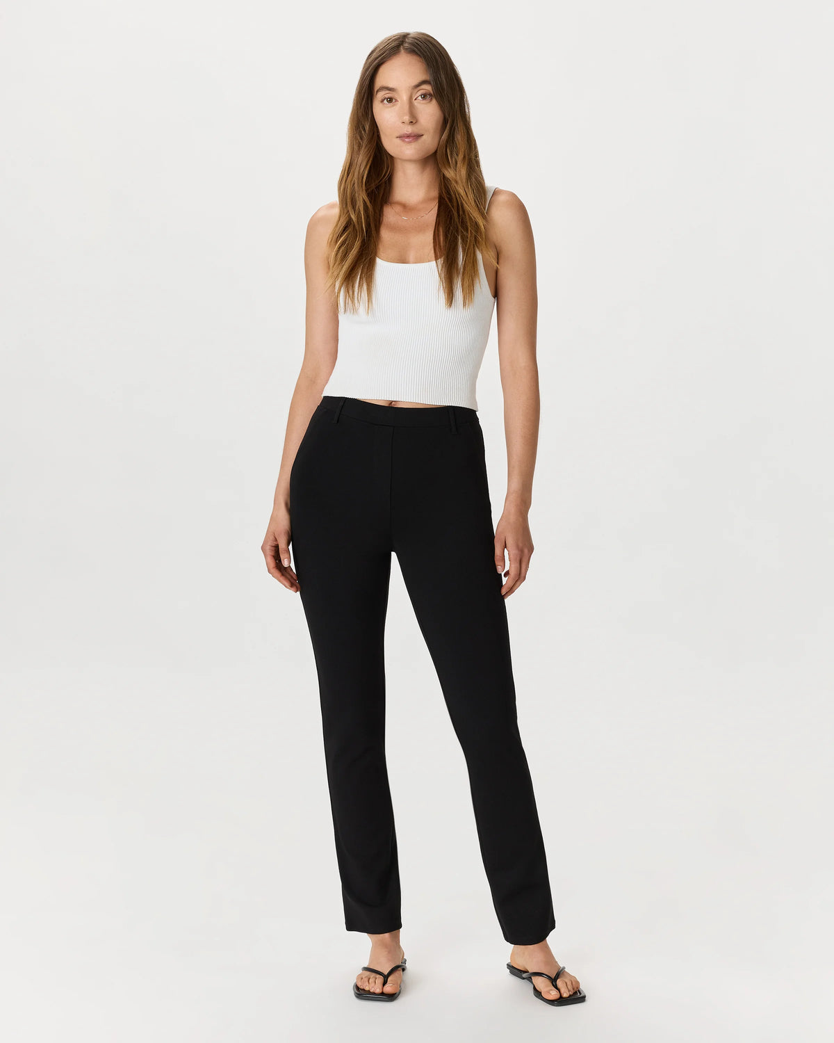 Ultra-Stretch Ponte Straight Leg Pants - XS / Morel Grey