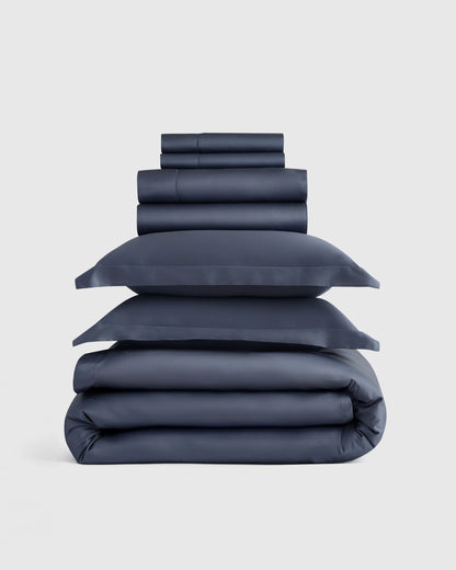 Signature Giza Cotton Sateen Deluxe Bedding Bundle - Twin / Dried Sage