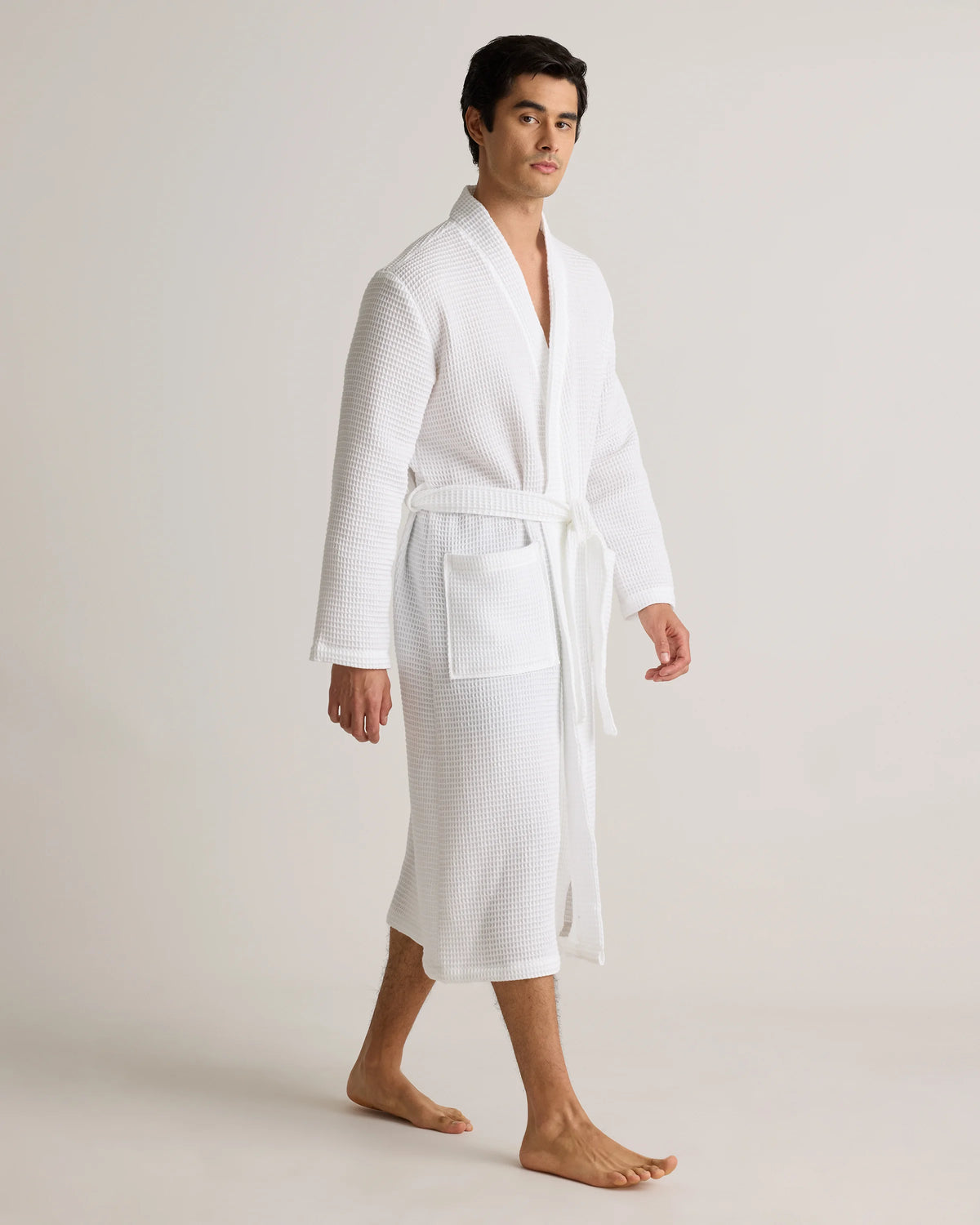 Organic Turkish Waffle Robe - XS / White