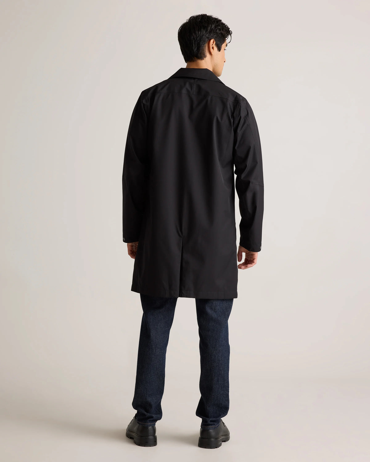 Weather Proof Long Rain Jacket - S / Storm Blue