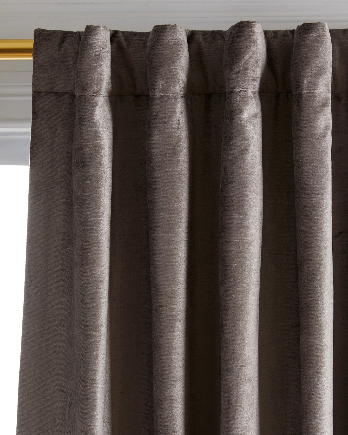 Luster Velvet Room Darkening Curtain - Single Panel - 48x84 / Champagne