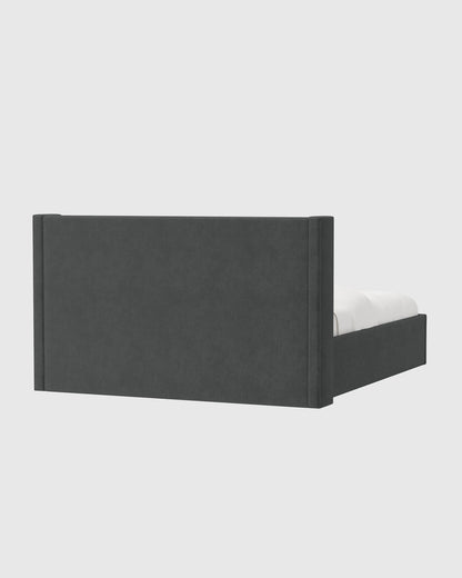 Wingback Bed in Performance Velvet - Full / Butterscotch