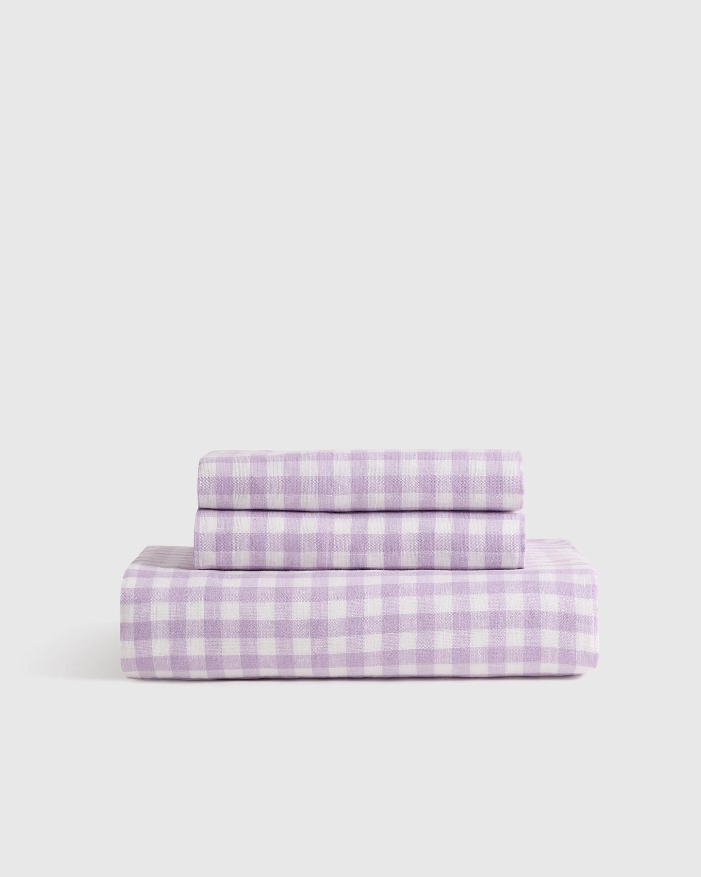European Linen Fitted Sheet Set - Twin / Peach