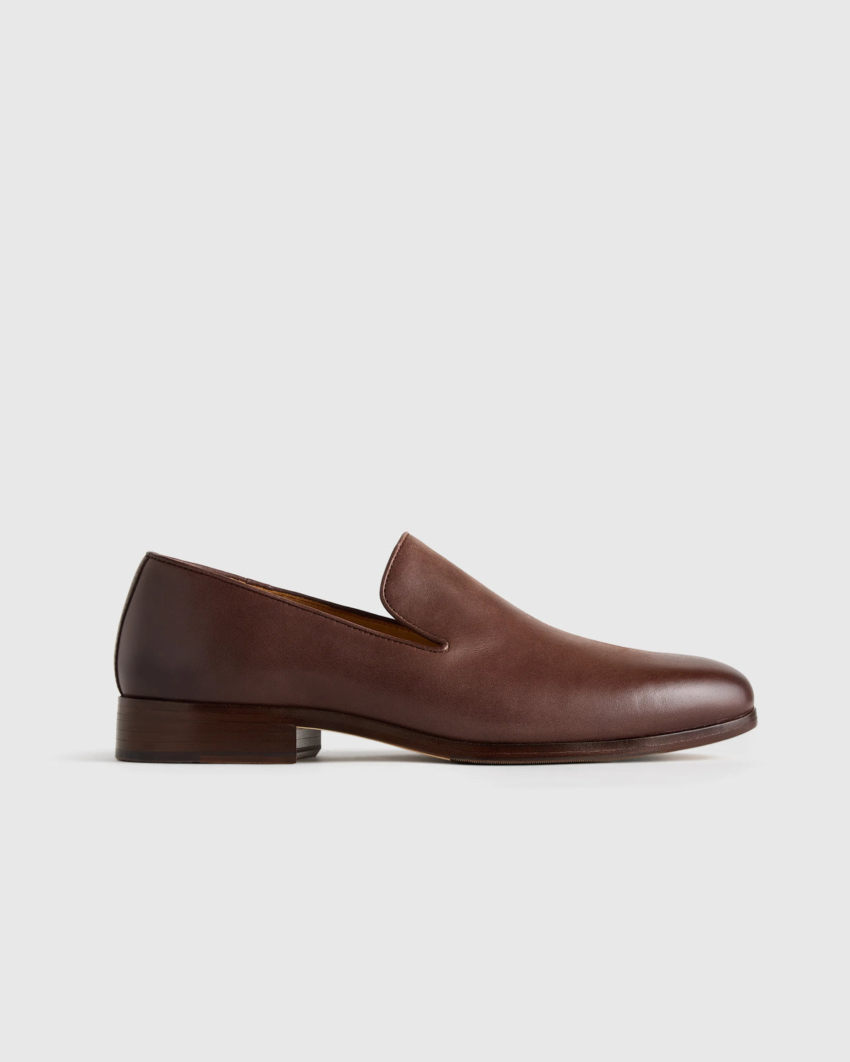 Crafted Leather Slip-On Loafer - 7 / Caramel