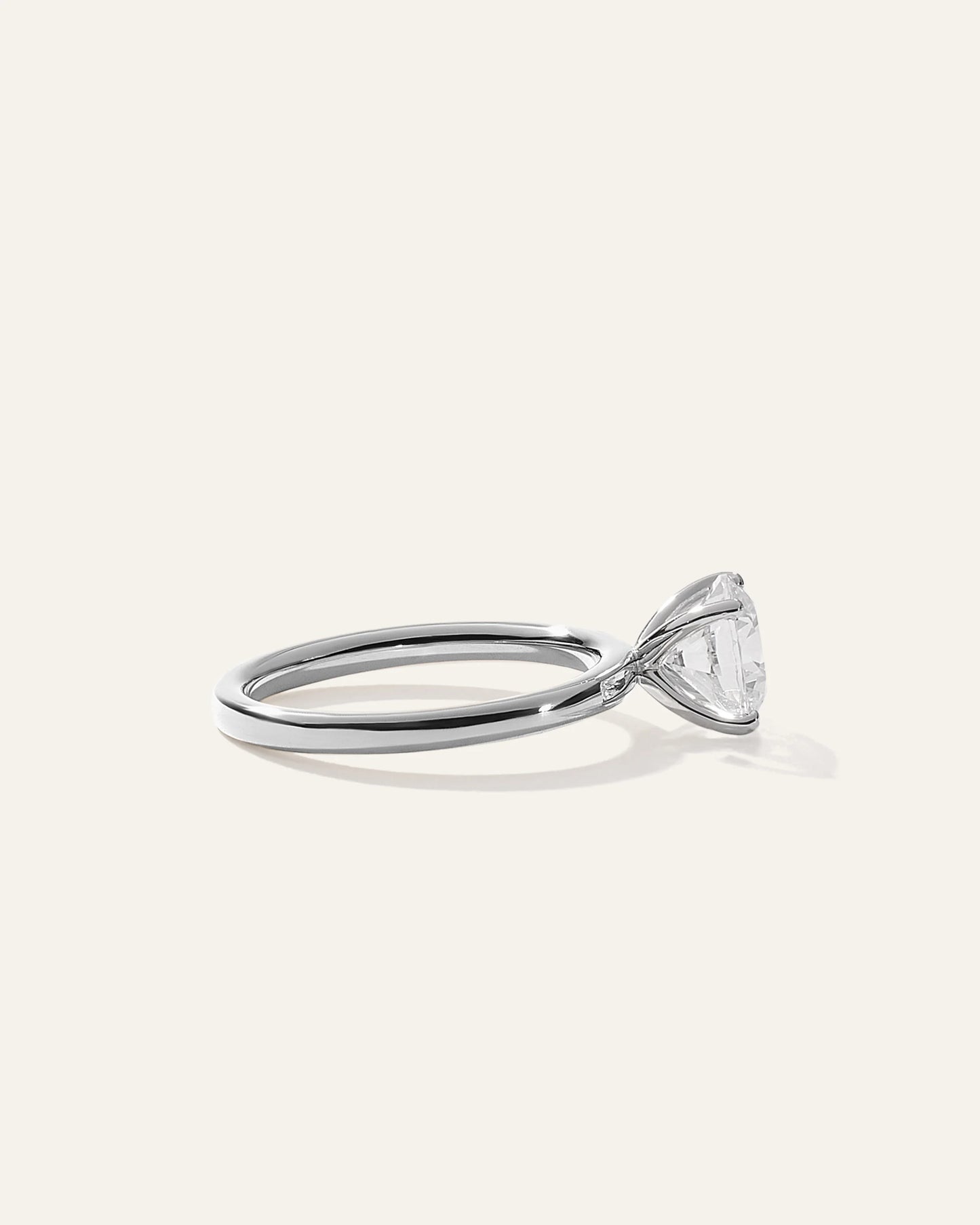 Lab Grown Diamond Round Comfort Fit Engagement Ring - 1.50ct - 4 / Yellow Gold