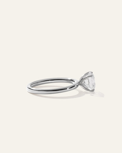 Lab Grown Diamond Round Comfort Fit Engagement Ring - 1.50ct - 4 / Yellow Gold