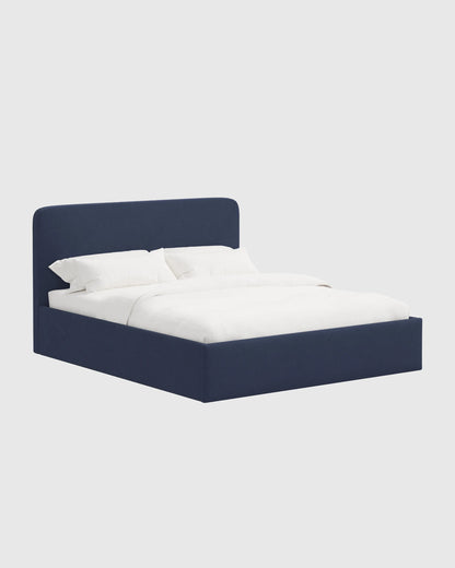 100% Linen Curved Bed - Full / Canvas