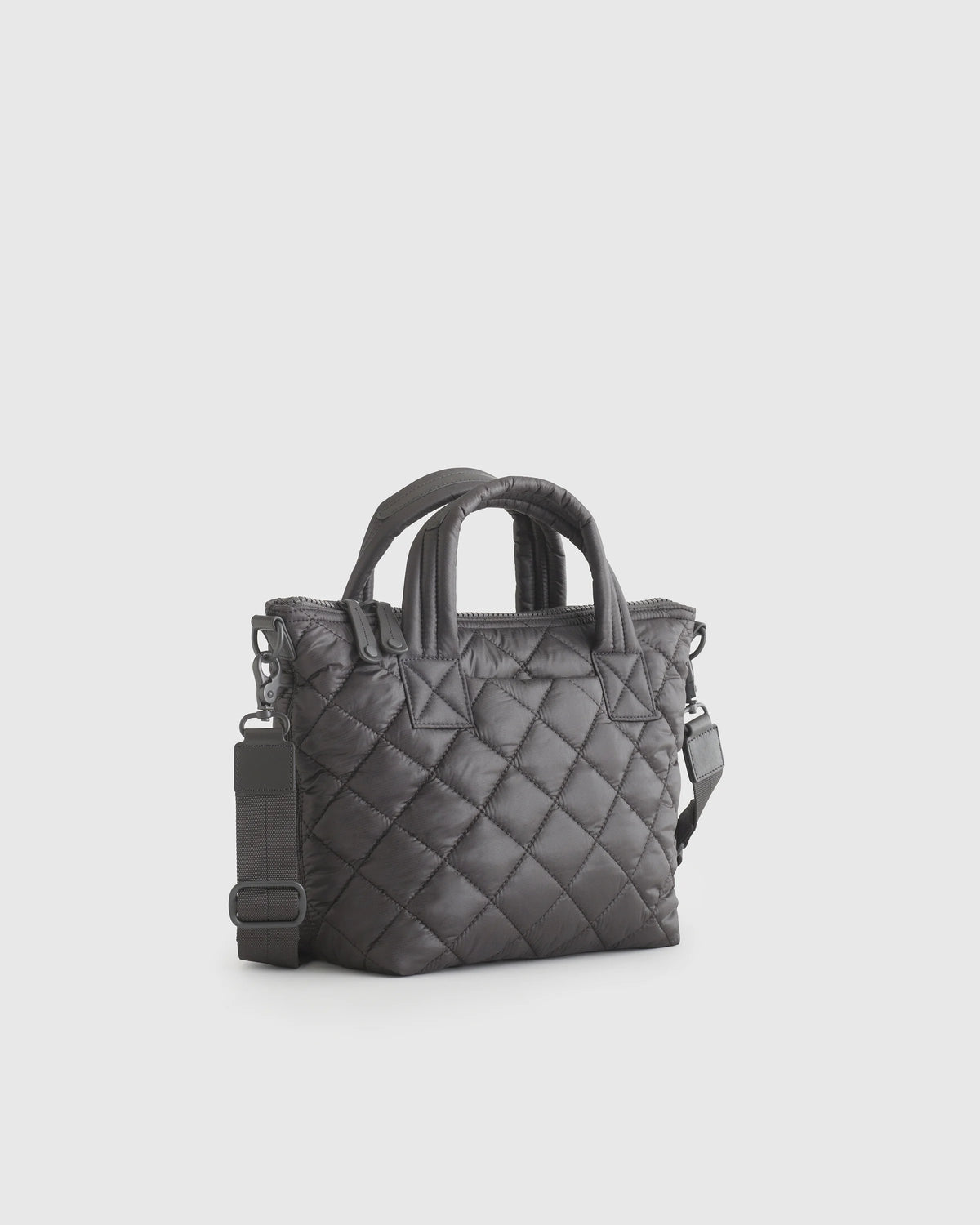 Transit Quilted Small Crossbody Tote - One Size / Taupe Brown