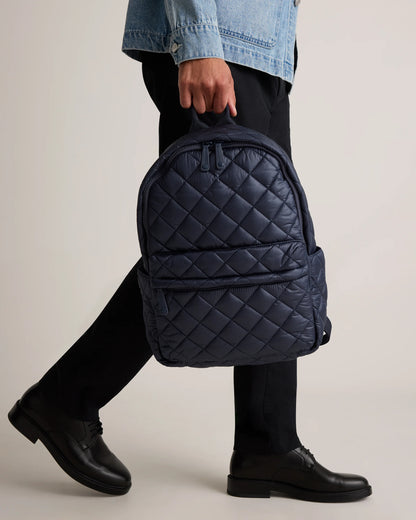 Transit Quilted Commuter Backpack - One Size / Taupe Brown