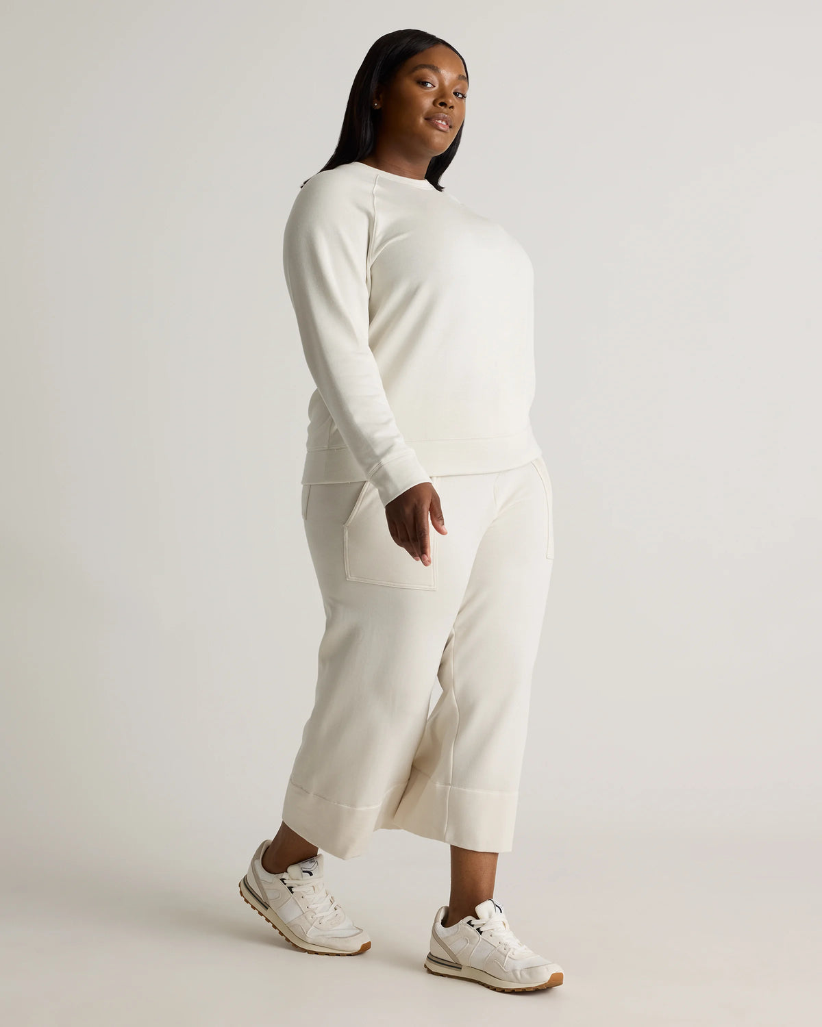SuperSoft Fleece Crew - 1X / Dried Fig