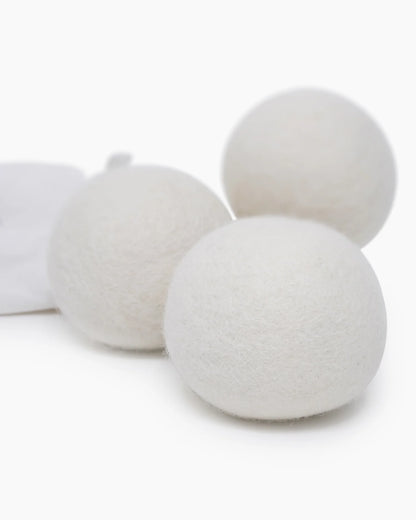 100% New Zealand Wool Dryer Balls - Set of 3 / Natural