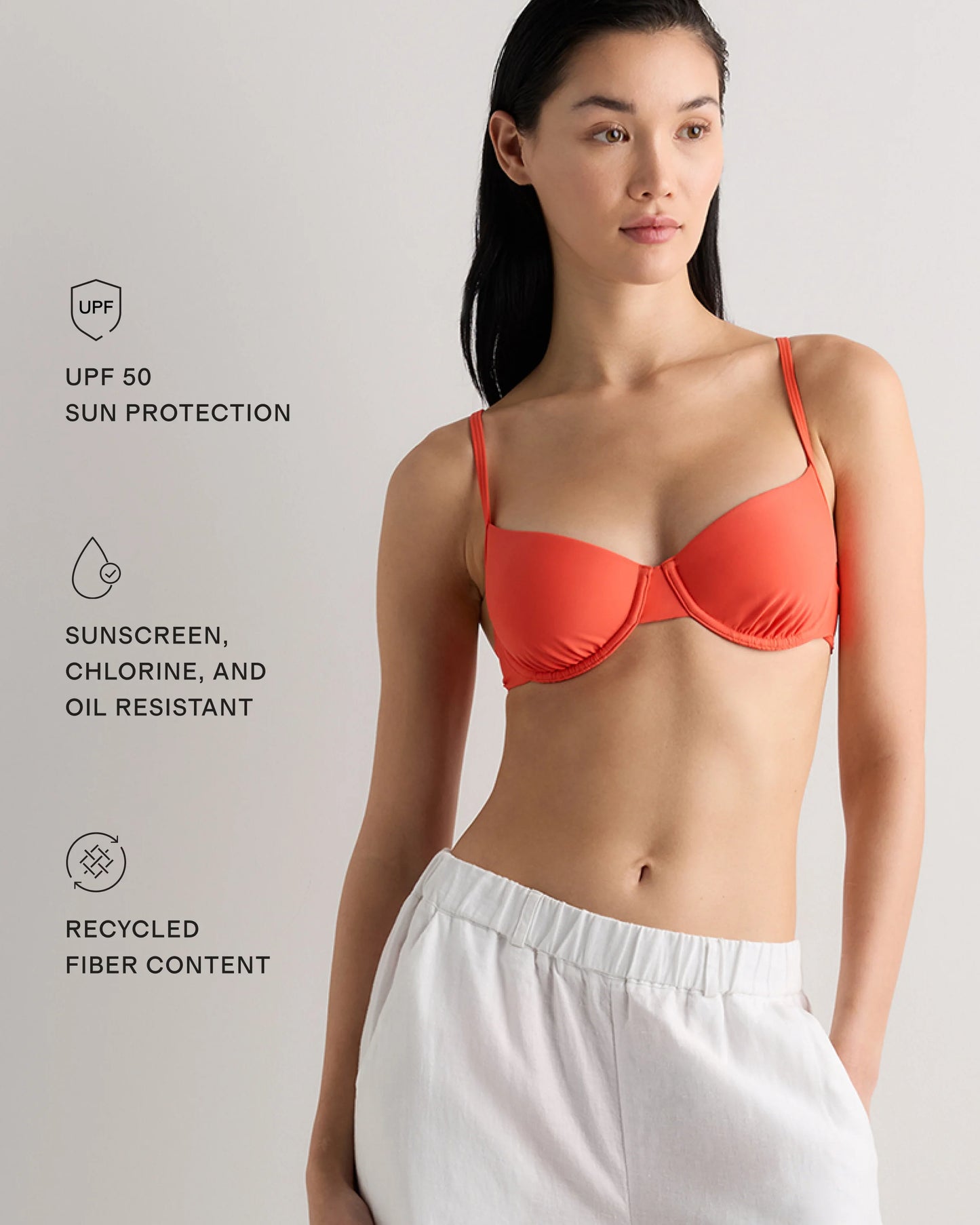 Italian Demi Bikini Top - XS / Deep Navy