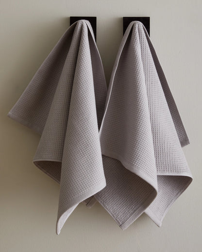 Turkish Waffle Terry Hand Towel (Set of 2) - One Size / White
