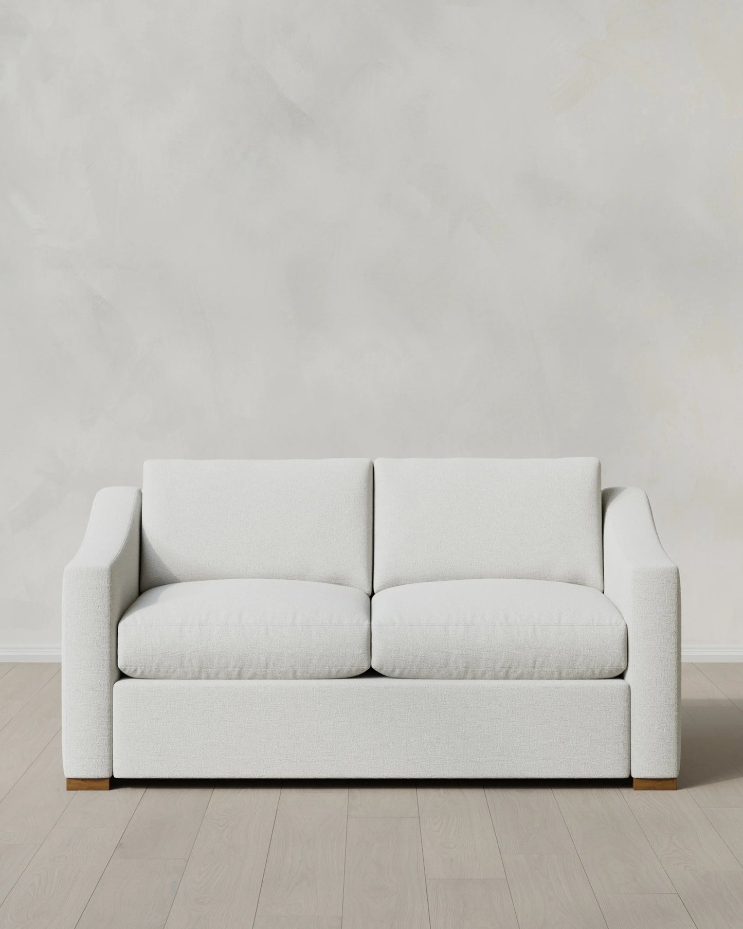 Hollis Slope Arm Sofa in Performance Basketweave - 72" / Flax