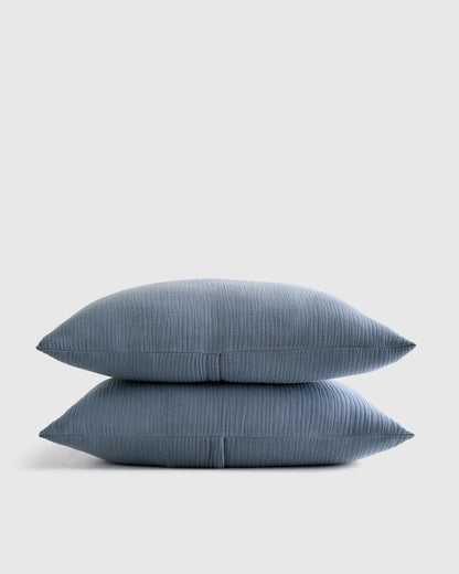 Organic Cotton Gauze Sham Set - Standard / Dried Sage