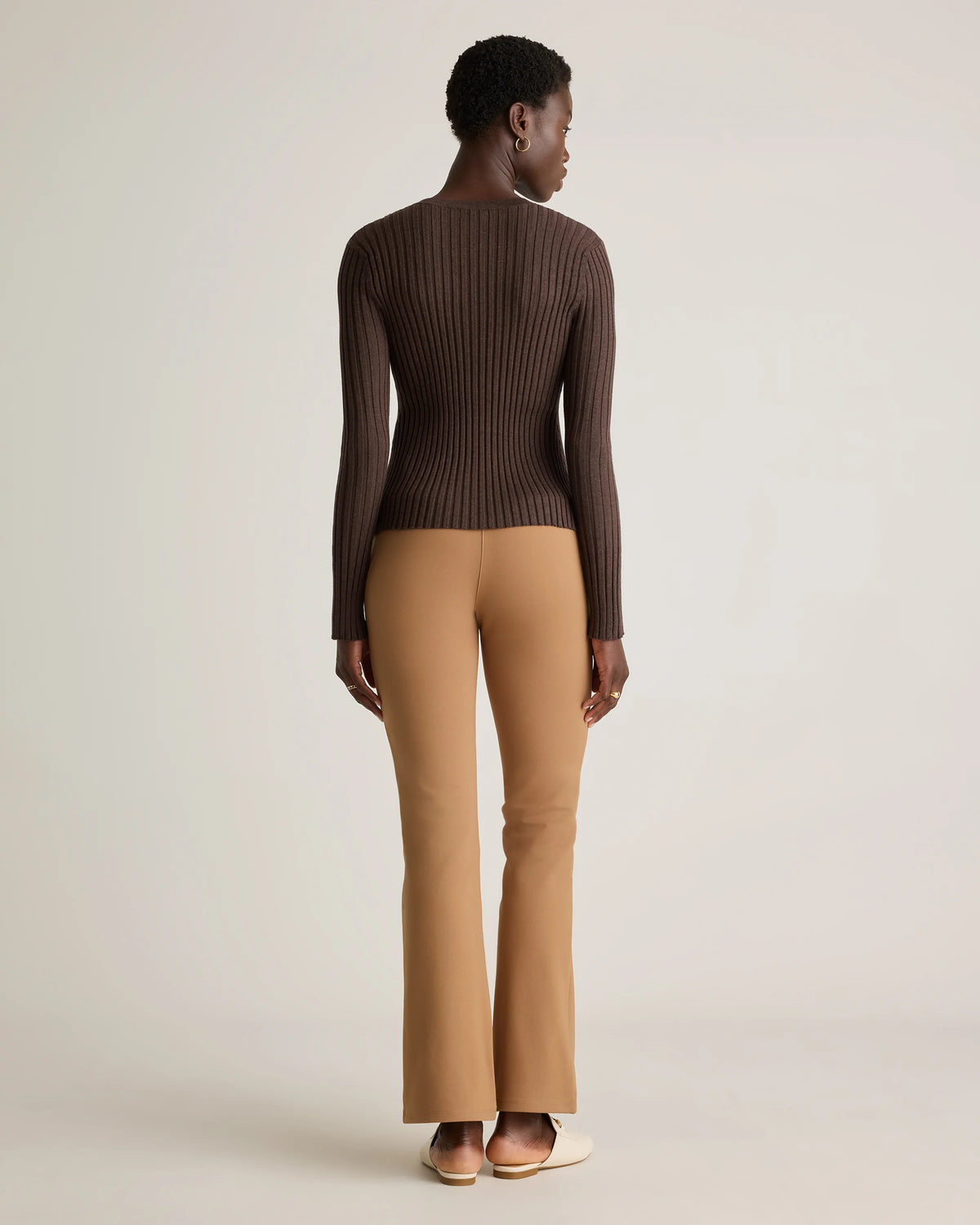 Ultra-Stretch Ponte Bootcut Pants - XS / Roasted Pecan