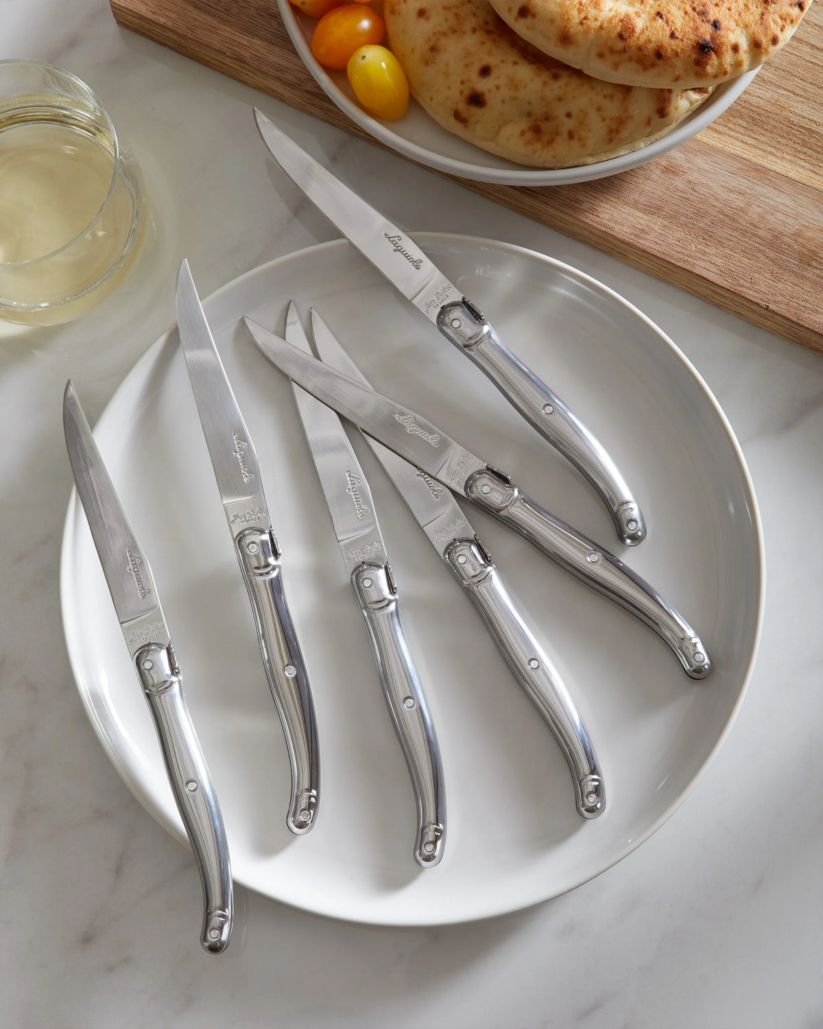 Jean Dubost Laguiole Stainless Steel Steak Knives (Set of 6) - One Size / No Color