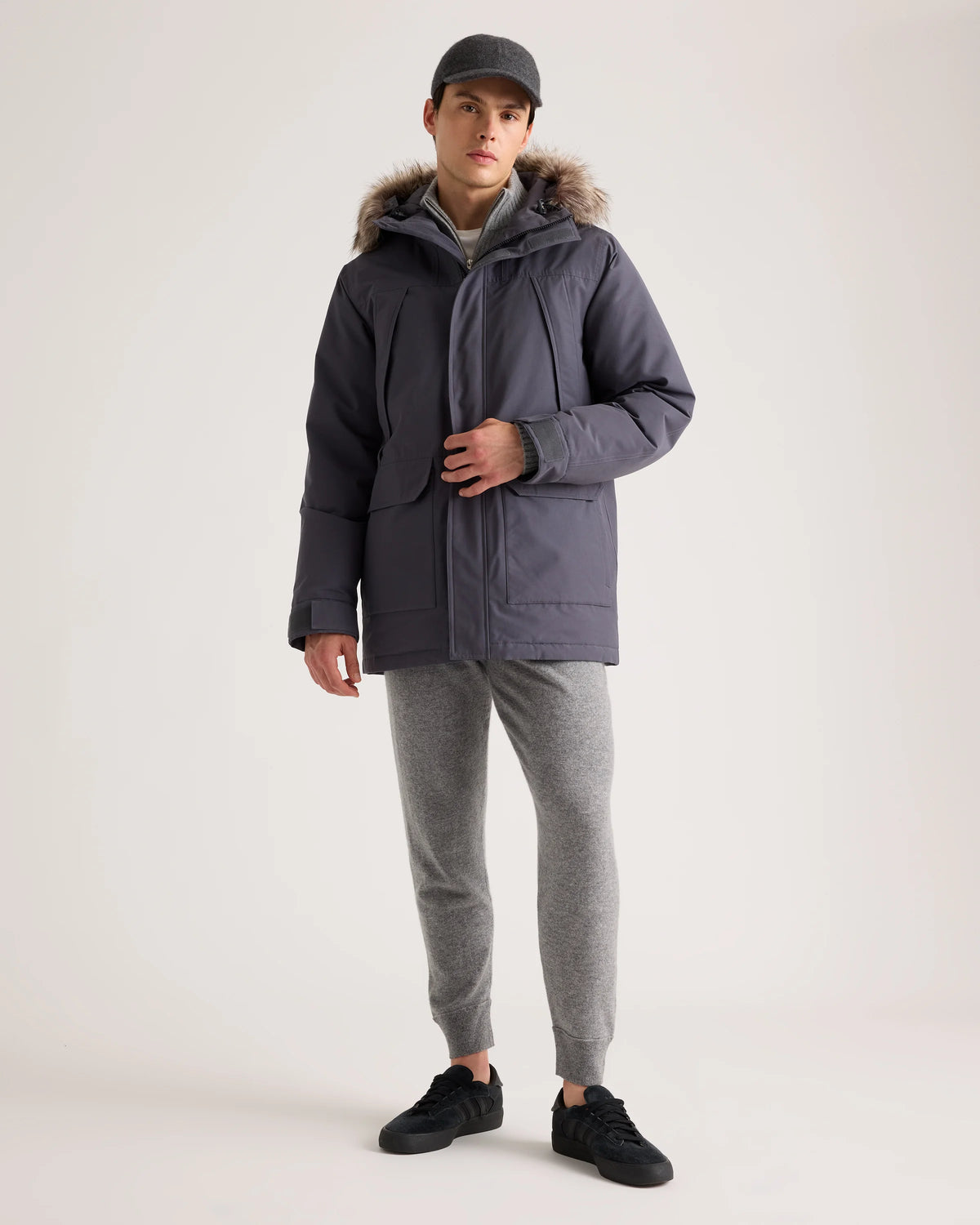 Responsible Down Hooded Parka - S / Storm Blue