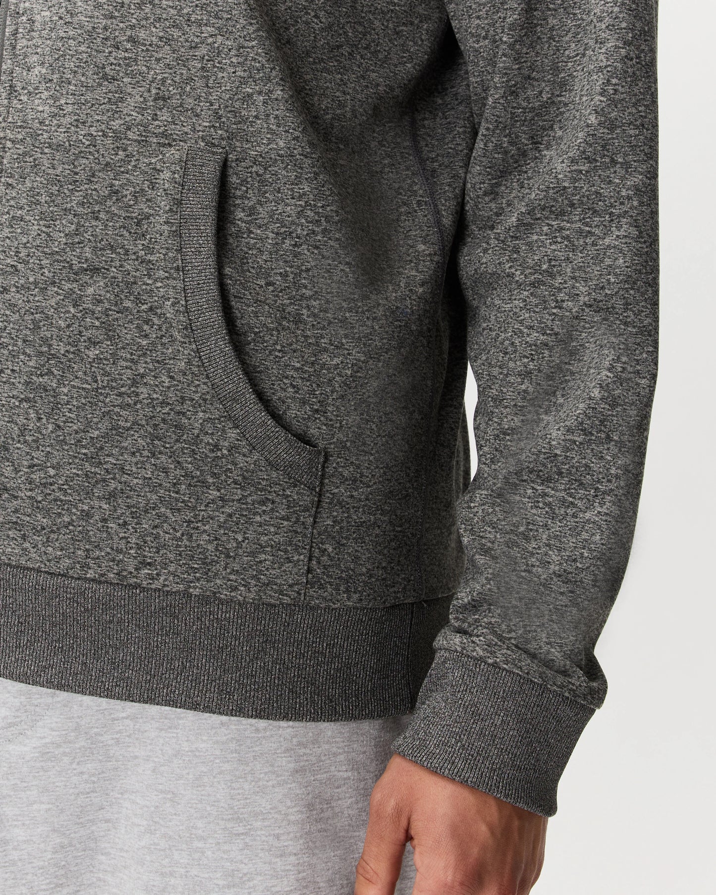 Flowknit Performance Full-Zip Chest Pocket Hoodie - XS / Heather Deep Navy