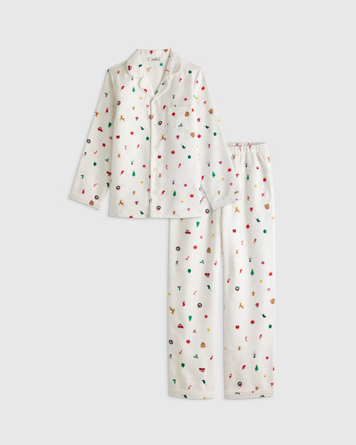 Holiday Flannel Pajama Set - 2T / Multi Holiday