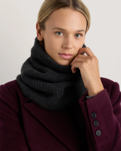 Mongolian Cashmere Snood - One Size / Ivory