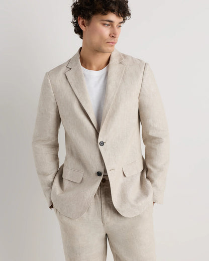 100% European Linen Blazer - XS / French Blue