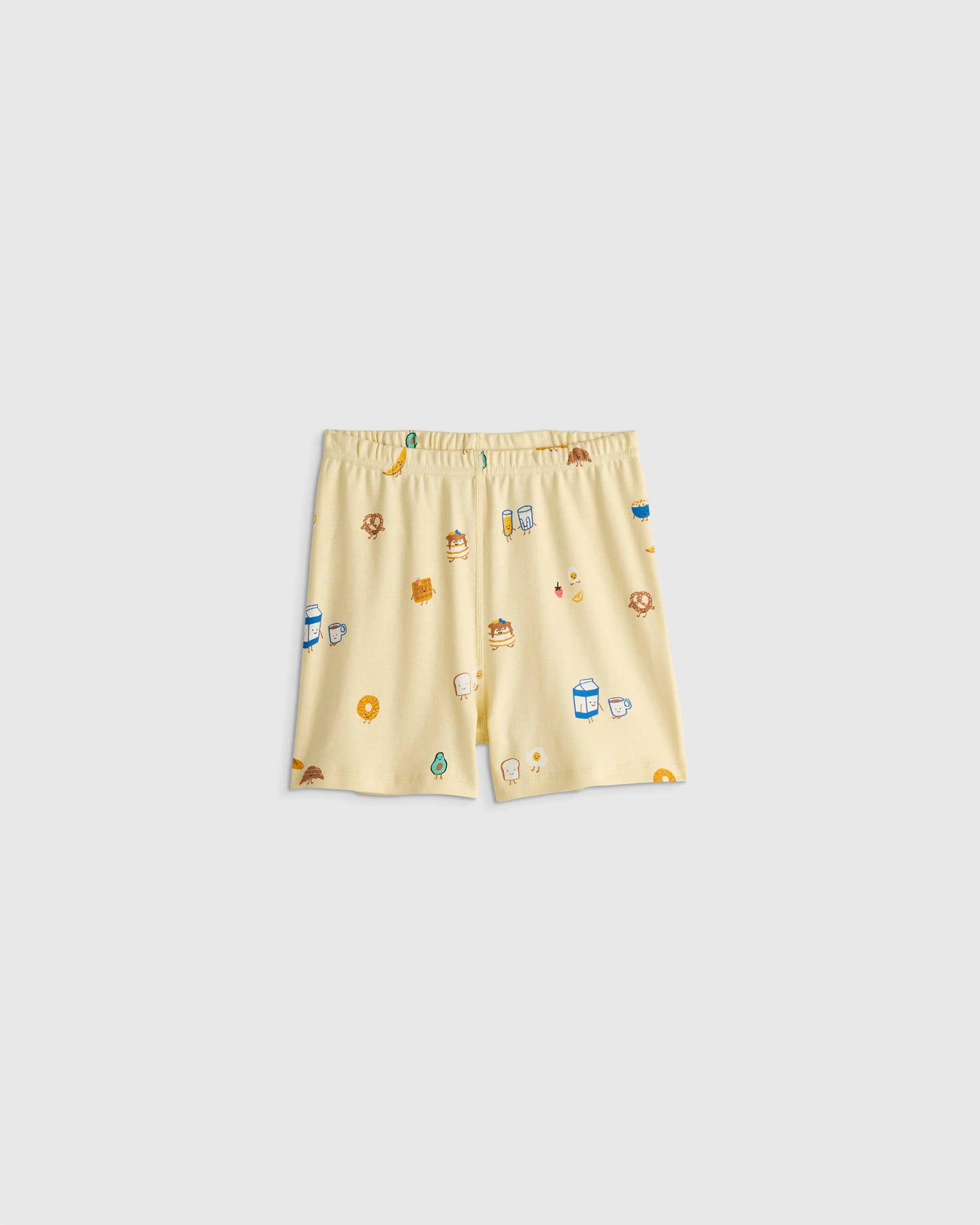 100% Organic Cotton Short Sleeve and Shorts Pajama Set - 2T / Navy Stripe