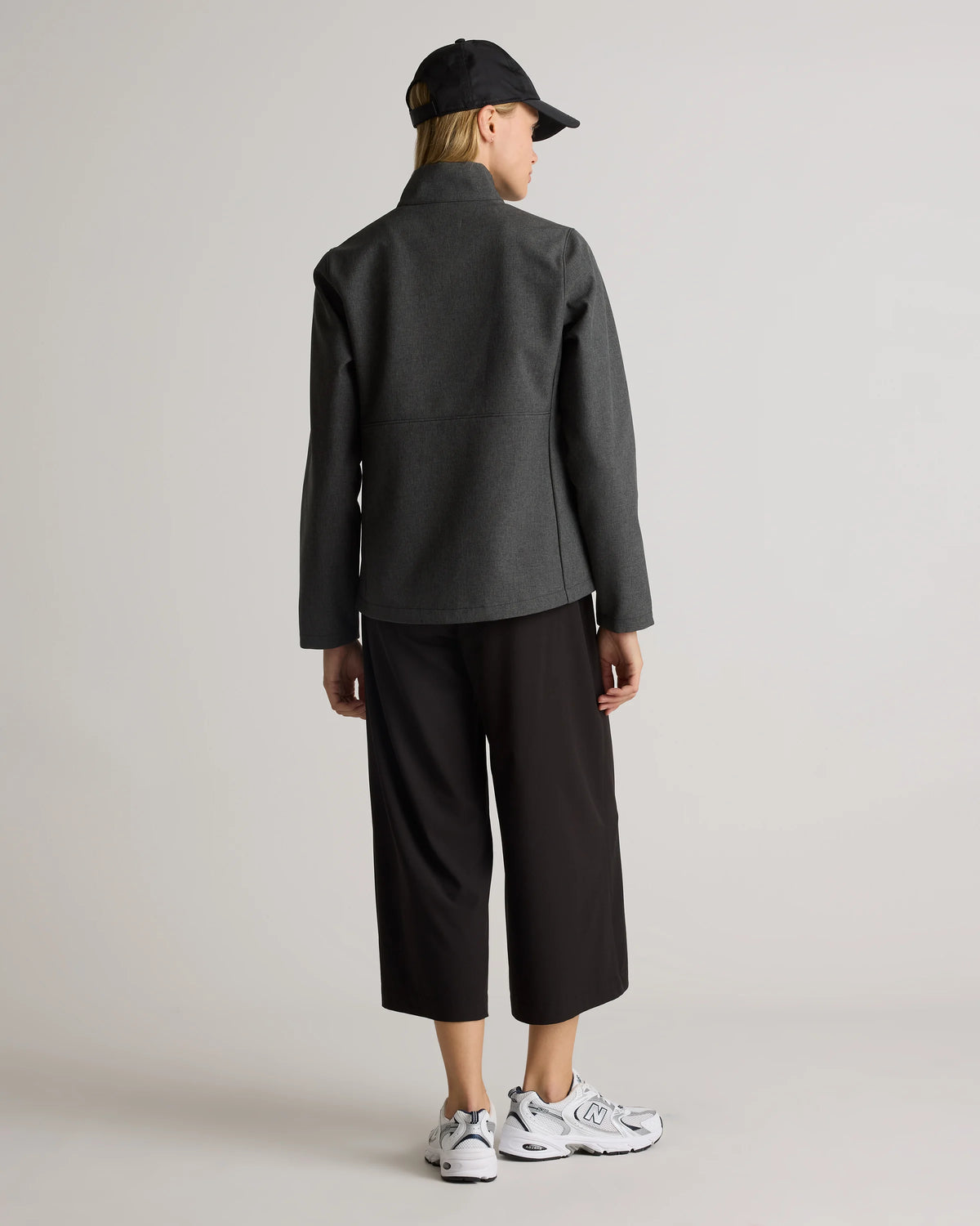 Softshell Fleece-Lined Full-Zip Jacket - XS / Heather Deep Navy