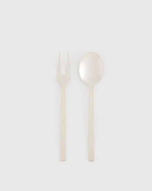 Stile 2-Pc Serving Utensil Set by Mepra - One Size / Polished Stainless Steel
