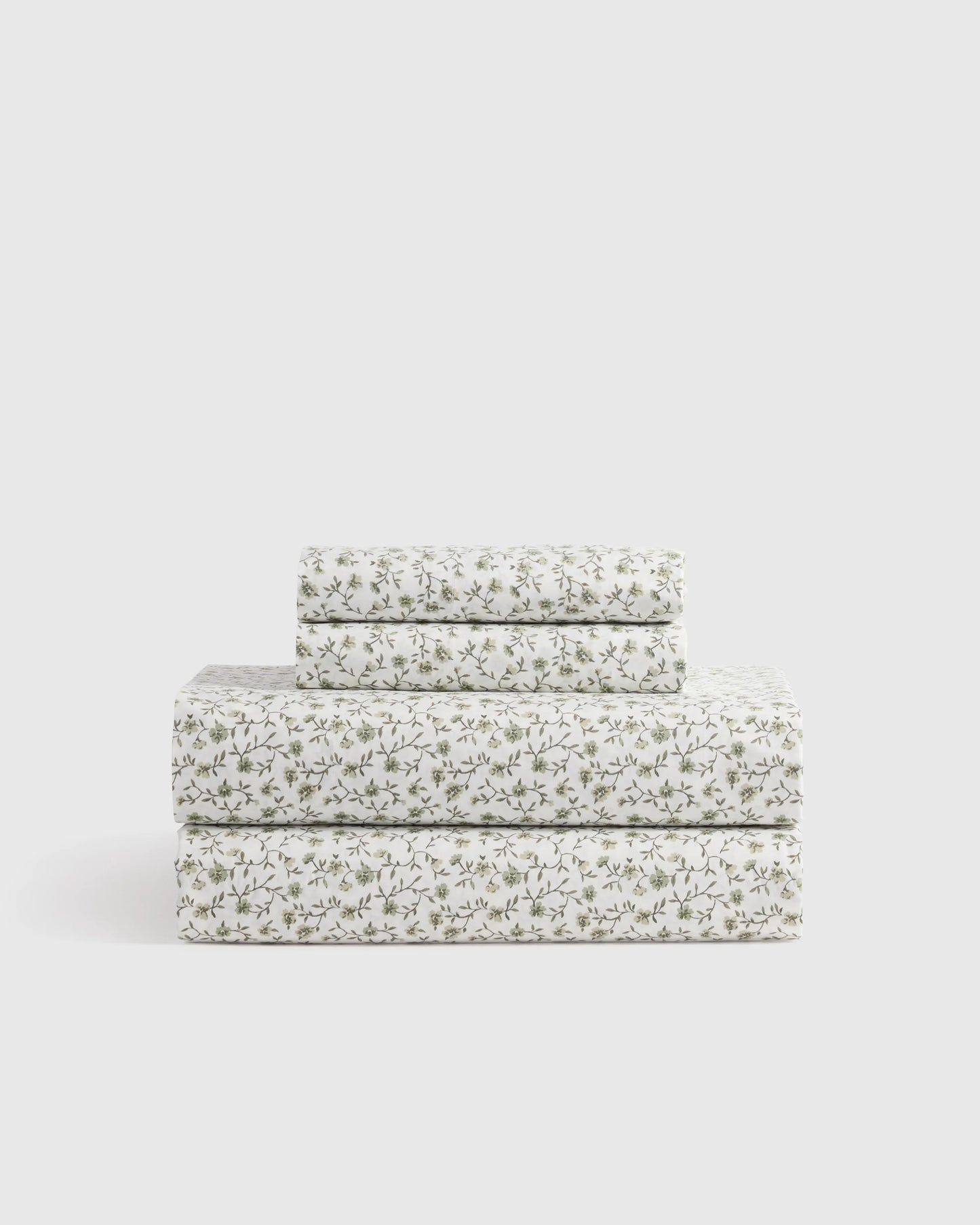 Organic Crisp Percale Sheet Set - Twin / White