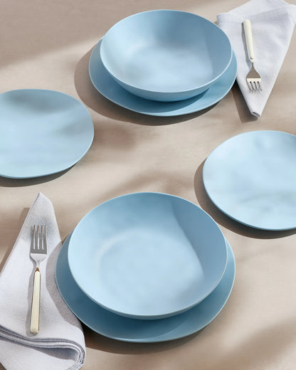Outdoor Melamine 18pc Dinnerware Set - One Size / Mint Green