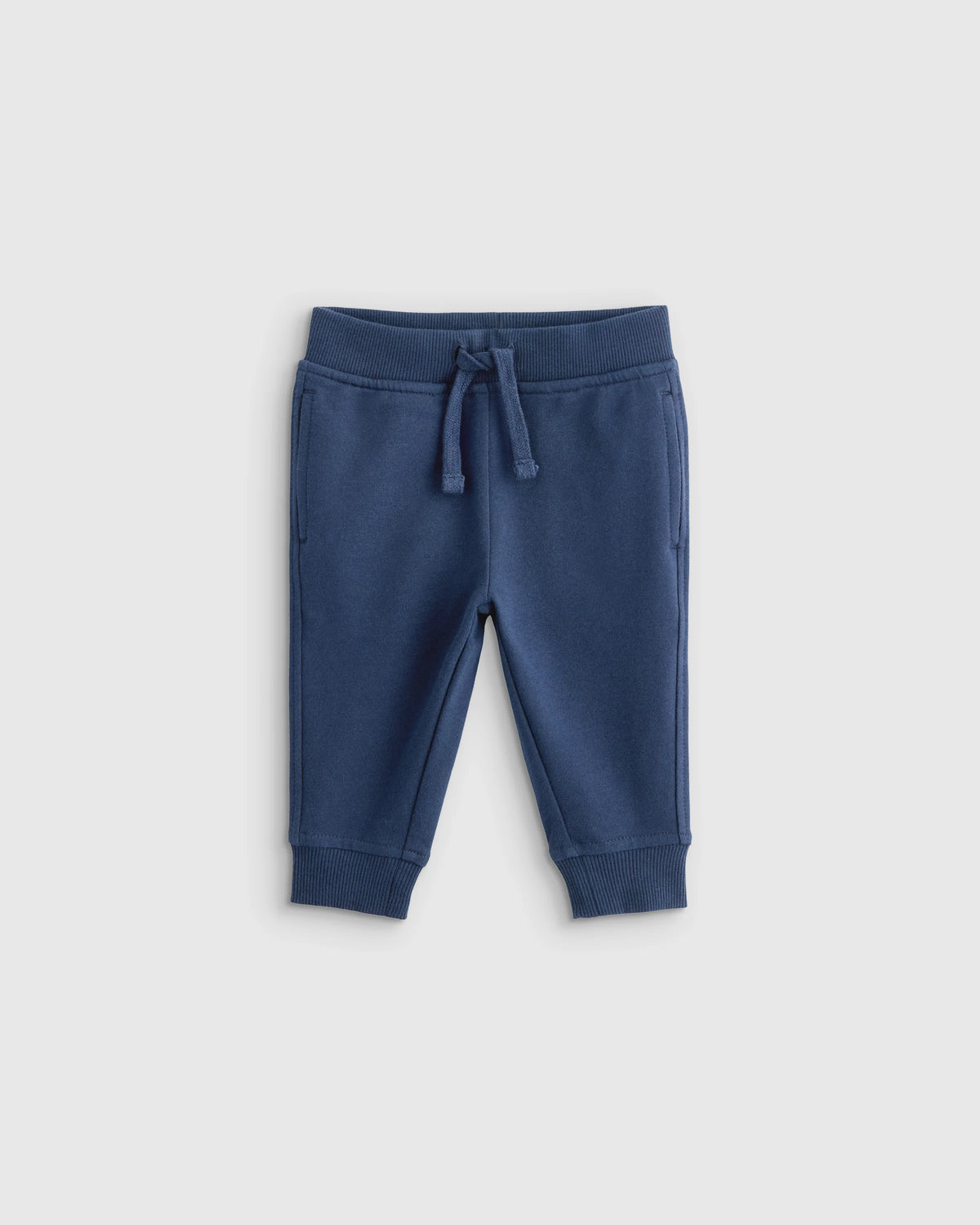 Organic Cotton French Terry Joggers - 3-6M / Blue Stars