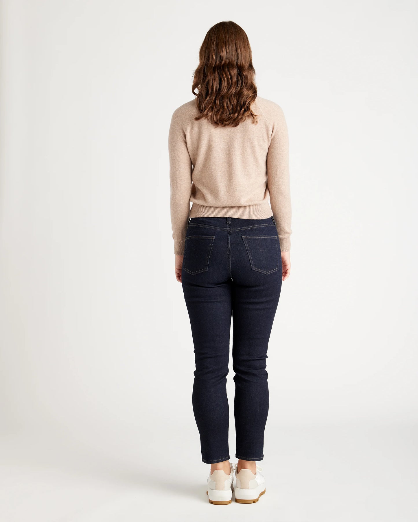 Mongolian Shrunken Cashmere Sweatshirt - XS / True Navy