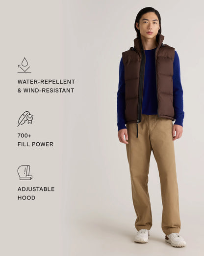 Responsible Down Puffer Vest - S / Carbon Grey