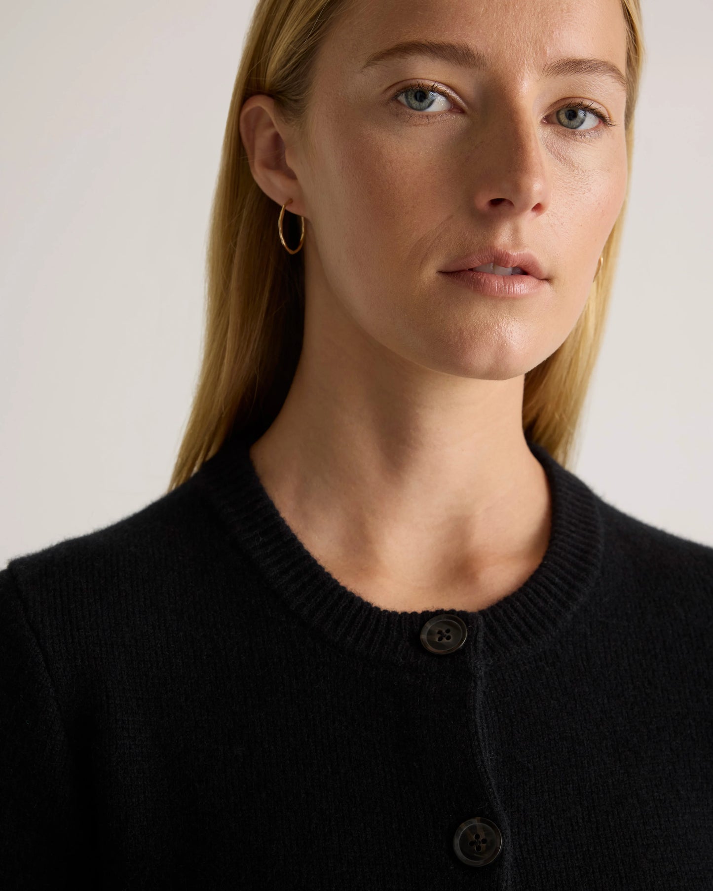 Mongolian Cashmere Structured Cardigan - XS / Oatmeal