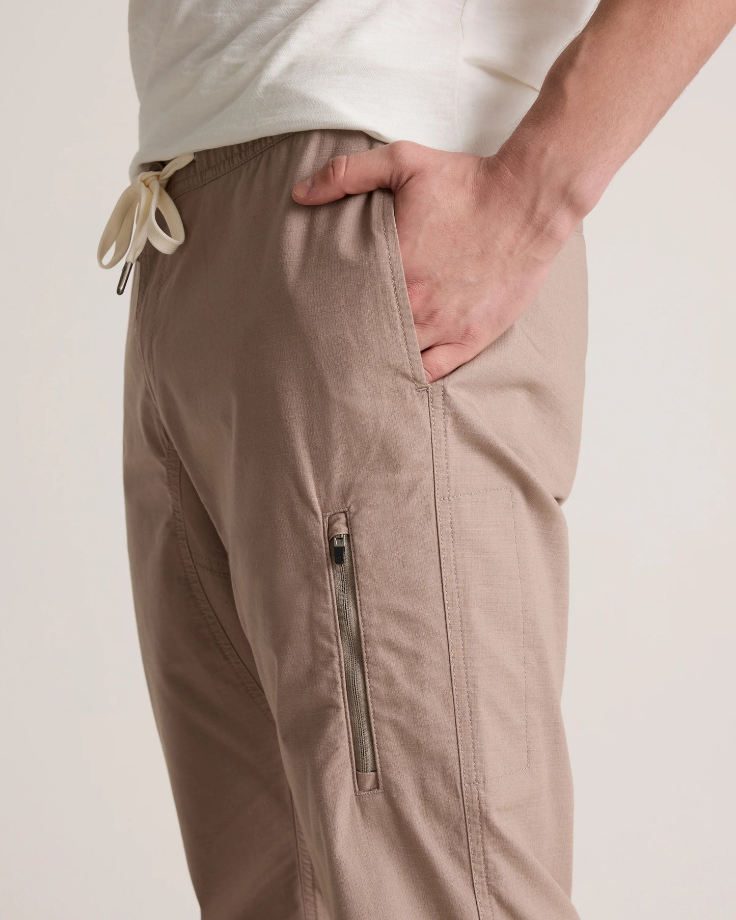 Organic Stretch Ripstop Straight Pants - S / Steel