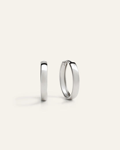 14K Gold Bold Hoops - One Size / Yellow Gold