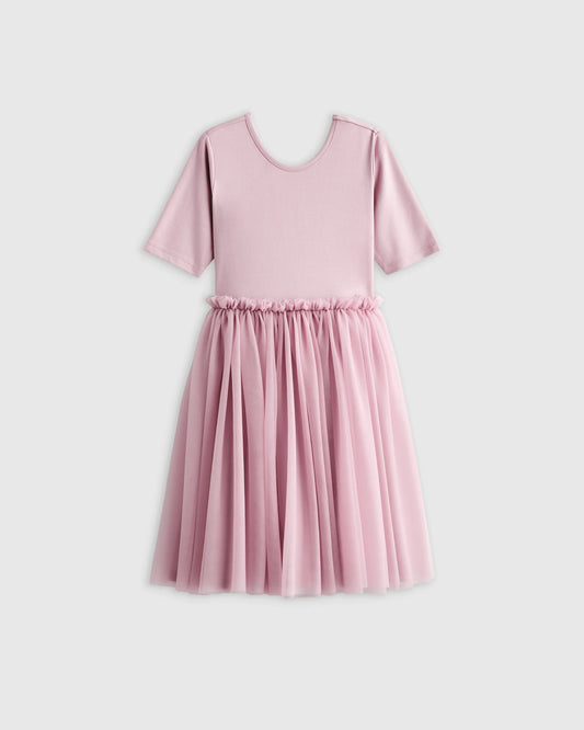 Organic Cotton Tulle Tutu Dress - 6 / Lilac Mauve