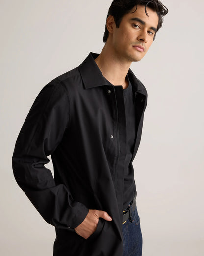 Weather Proof Long Rain Jacket - S / Storm Blue