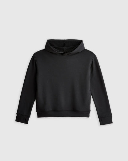 Girls SuperSoft Fleece Crop Pullover Hoodie - 6 / Off-White