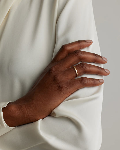 14K Gold Circle Eternity Band - 4 / Yellow Gold