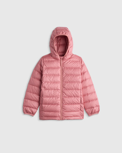 Lightweight Down Hooded Puffer Jacket - 2T / Tidepool