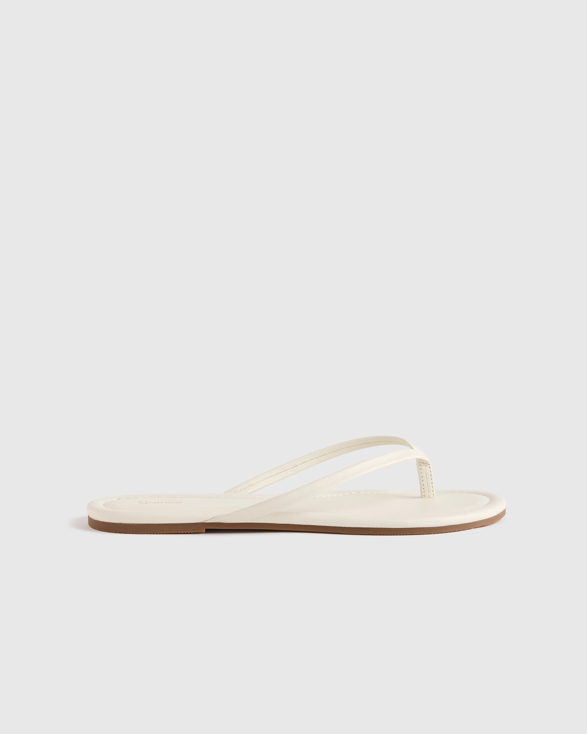 Italian Leather Flip Flops - 5 / Black